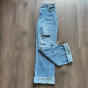 Baggy straight leg jean